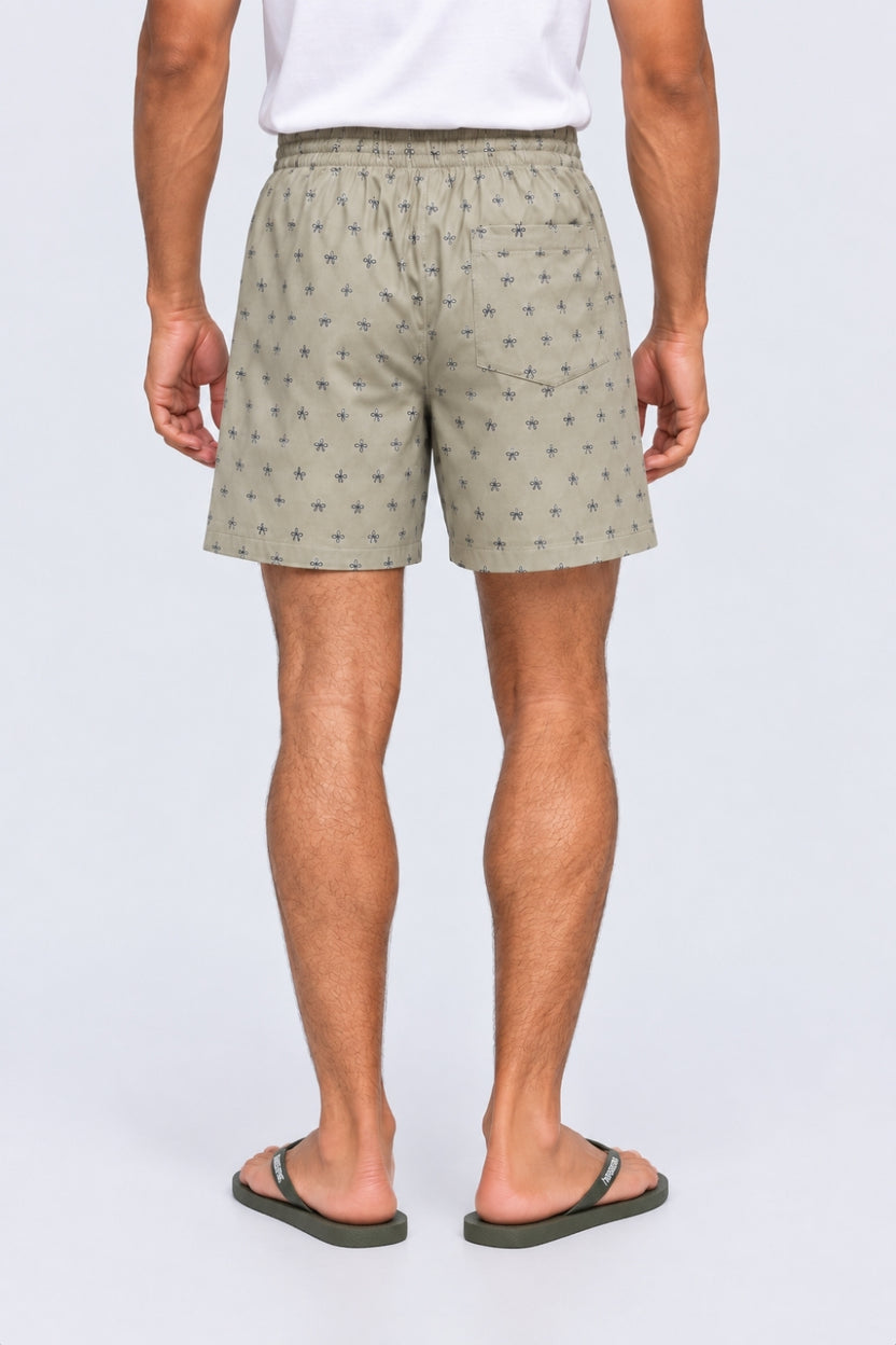 Mens Regular Fit Olive Boxer With 2 Pocket - Image 5