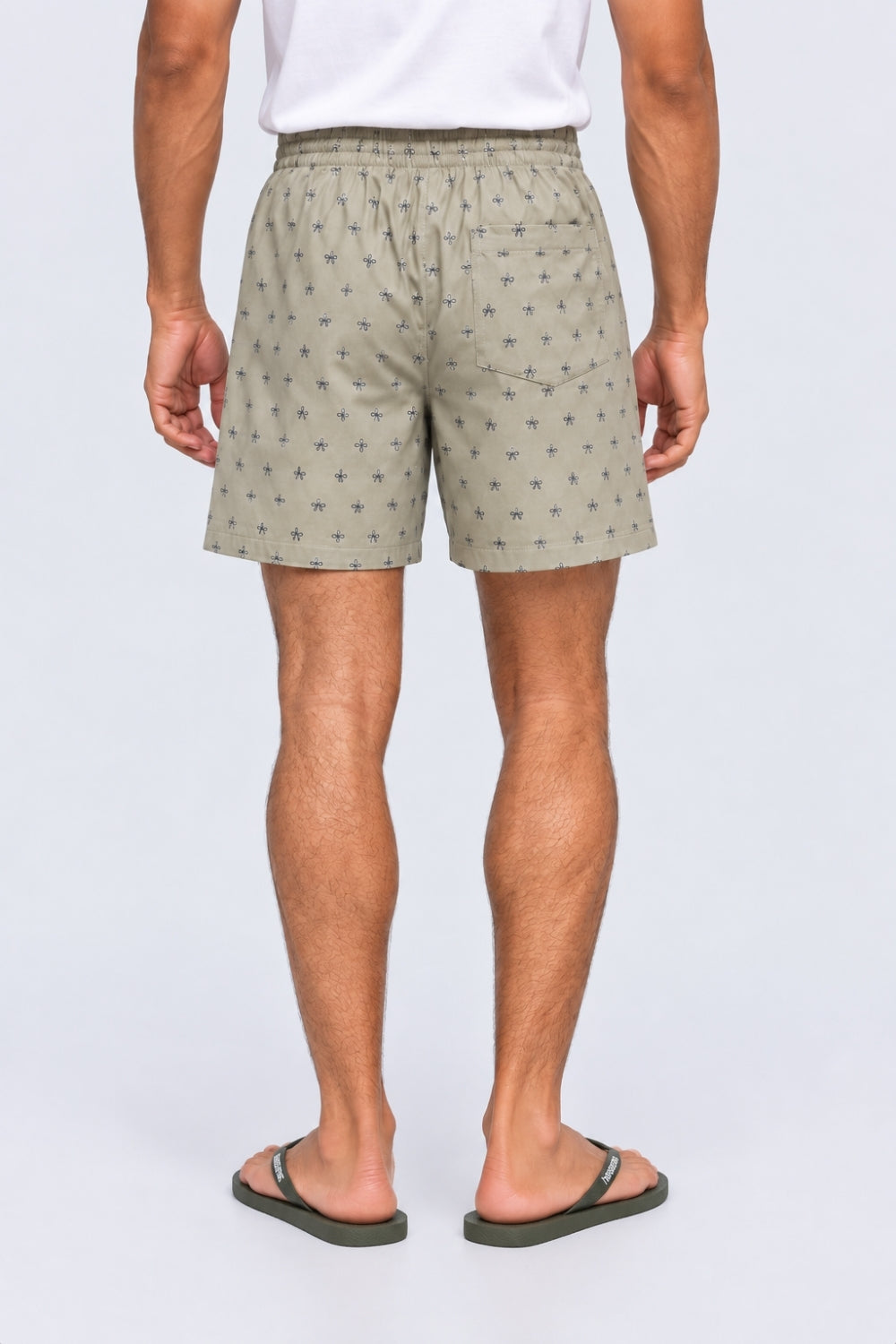 Mens Regular Fit Olive Boxer With 2 Pocket - Image 5