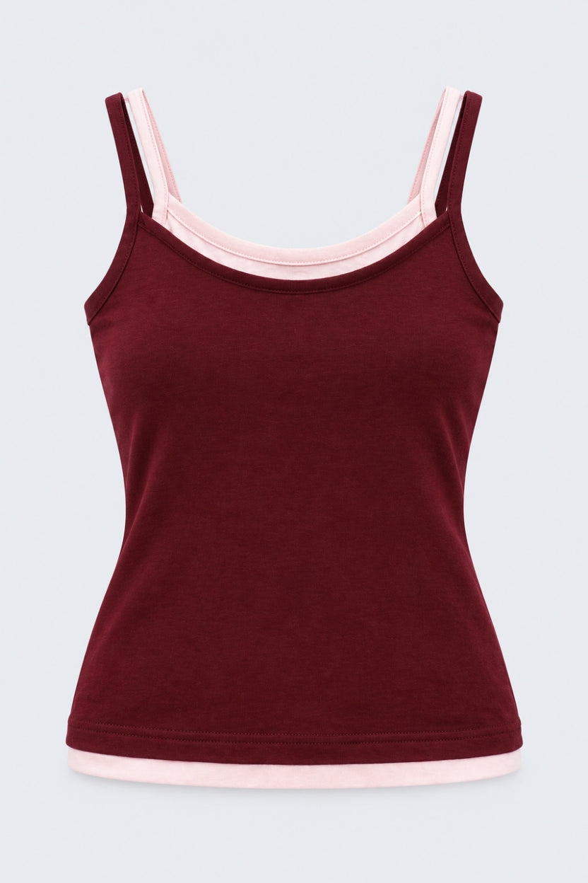 Womens Maroon Cotton Regular Fit T-Shirt - Image 7