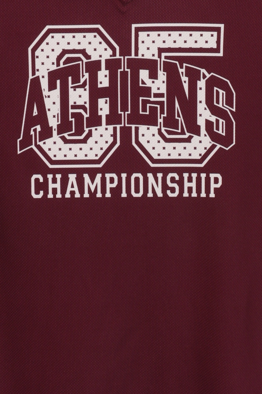Womens Oversized Fit Maroon Graphic Printed T-Shirt - Image 8