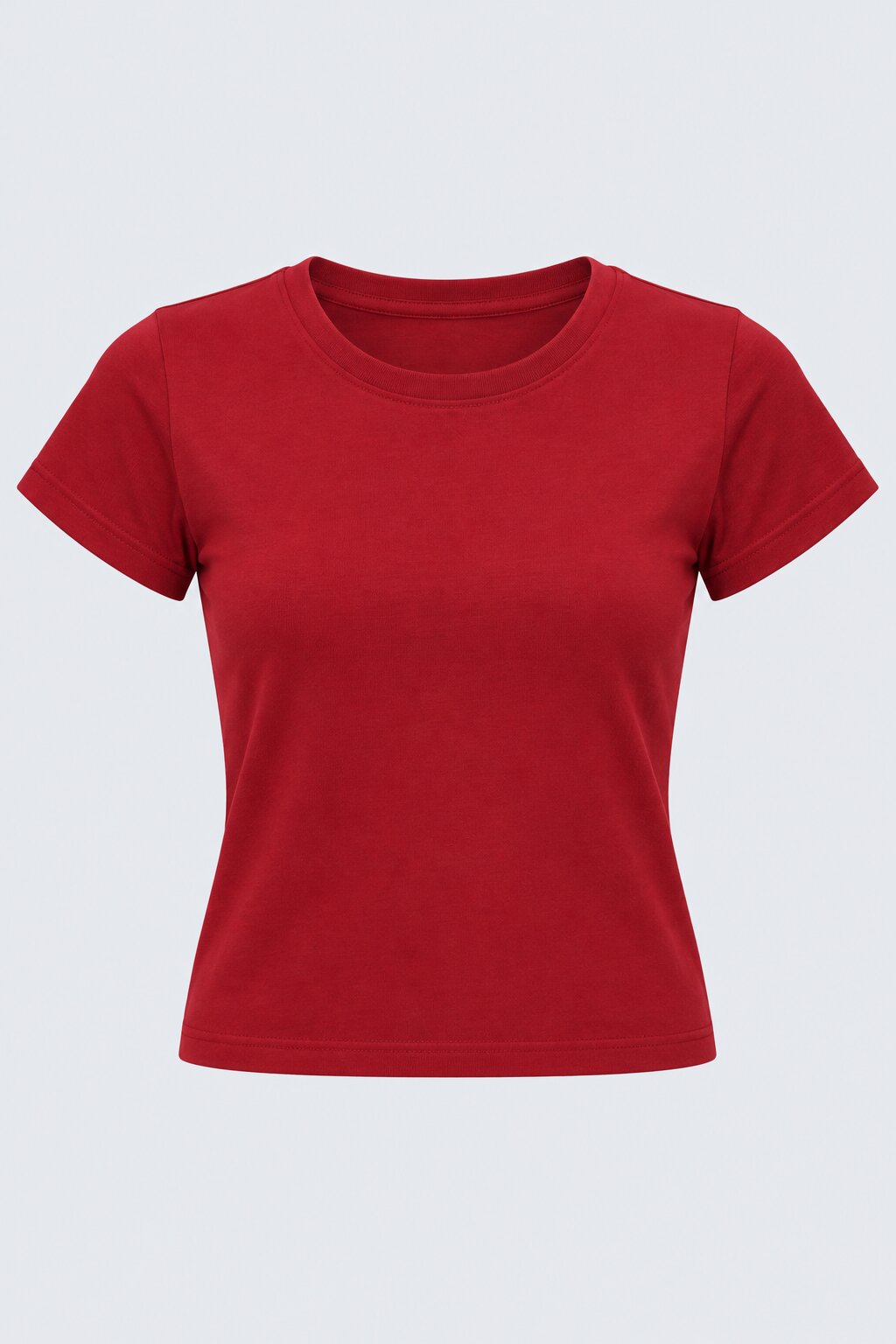 Womens Regular Fit Red Everyday T-Shirt - Image 7