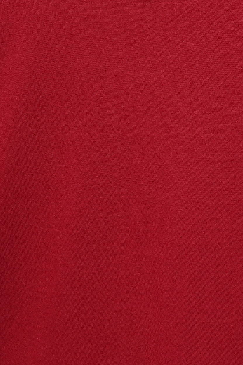 Womens Regular Fit Red Everyday T-Shirt - Image 8