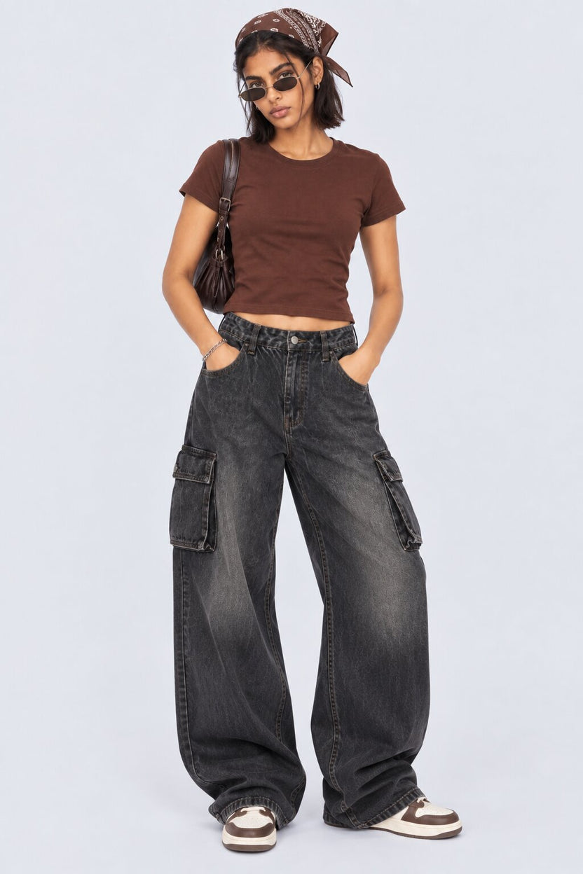 Womens Regular Fit Brown Everyday T-Shirt - Image 6