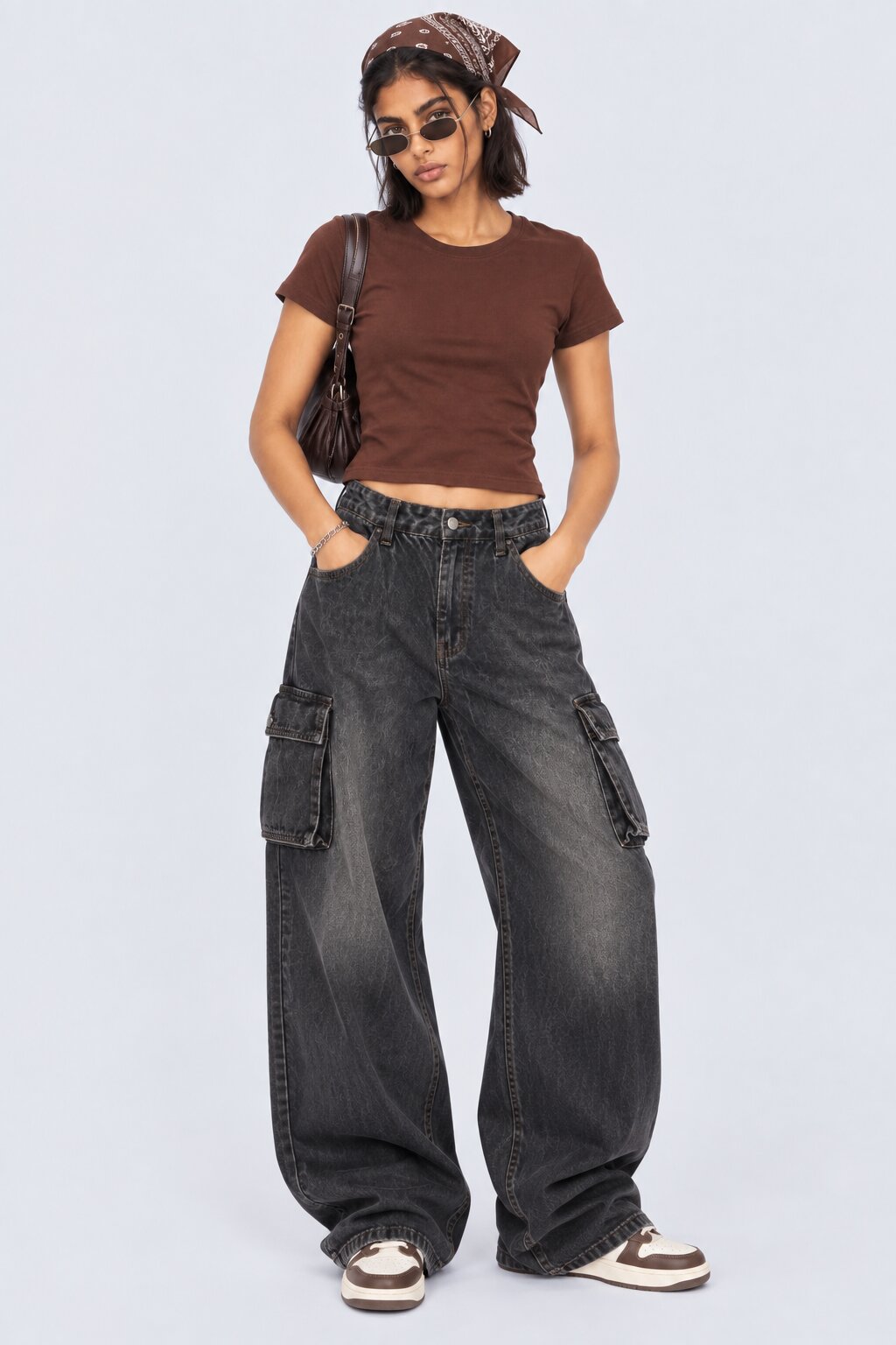 Womens Regular Fit Brown Everyday T-Shirt - Image 6