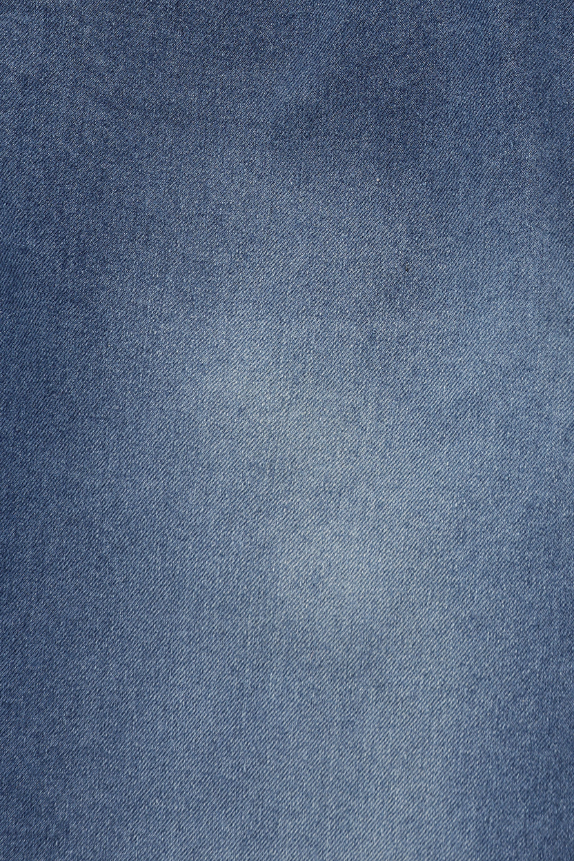 Womens Blue Wide Leg Fit Jeans With 5 Pocket - Image 8