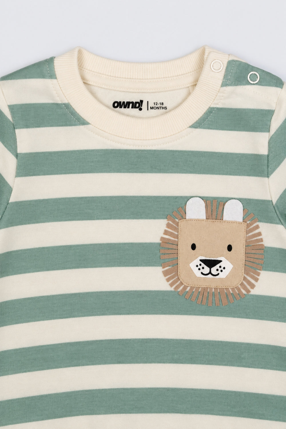 Infant Boys Green Cotton Regular Fit Sweatshirt - Image 5