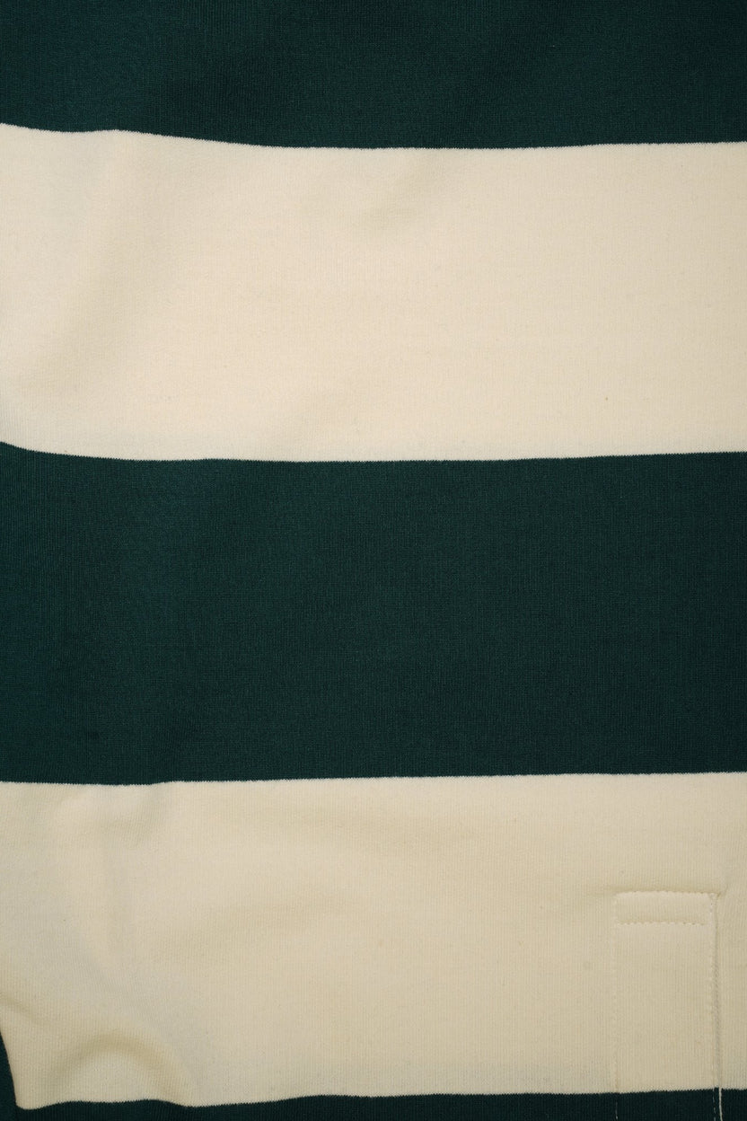 Mens Relaxed Fit Dark Green Stripes Sweatshirt - Image 8
