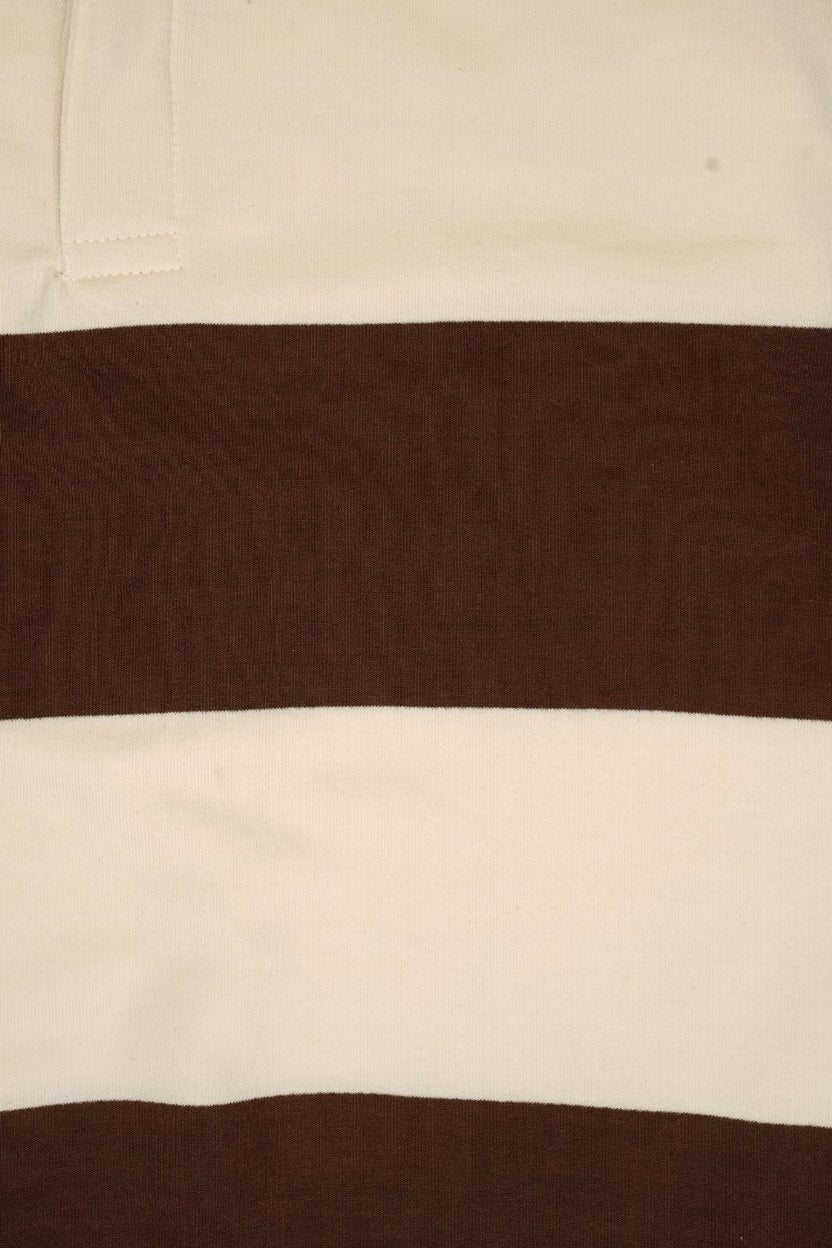 Mens Relaxed Fit Brown Stripes Sweatshirt - Image 8