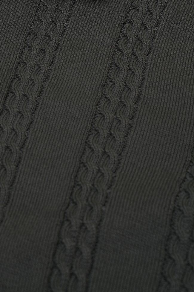 Mens Regular Fit Black Cotton Blend Polo T-Shirt - Image 8