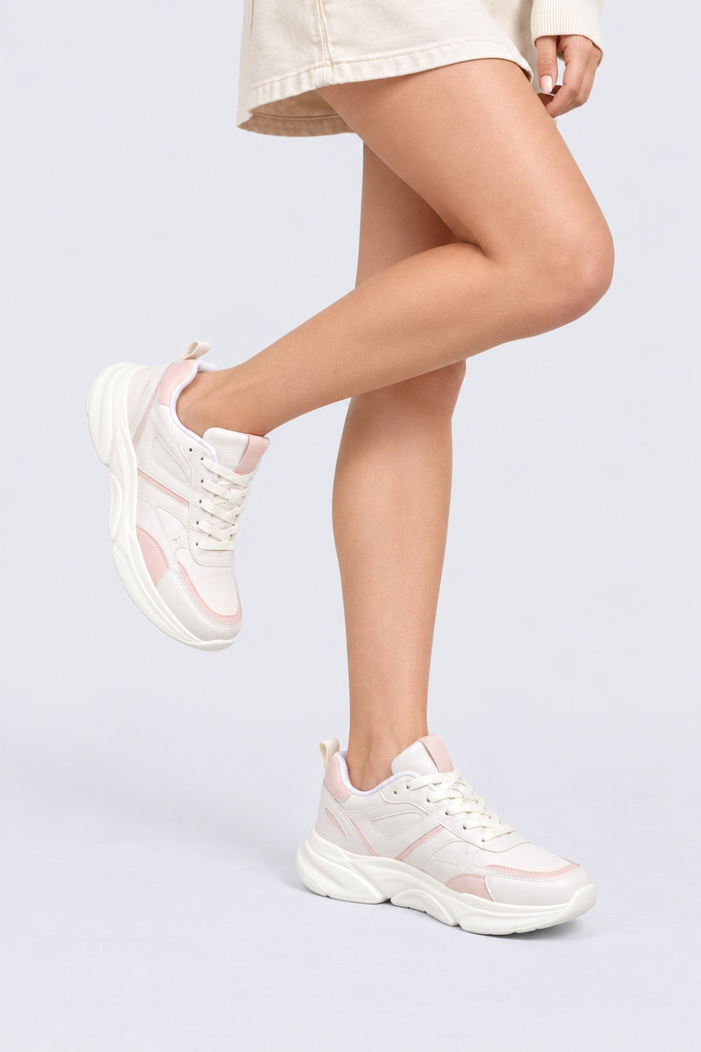 Womens Pink Sneaker - Image 1