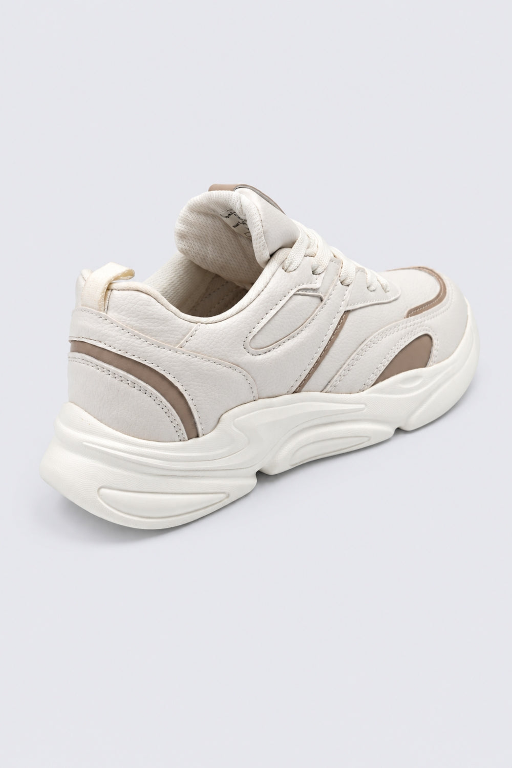 Womens Beige Sneaker - Image 3