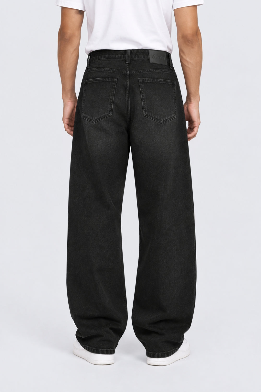 Mens Baggy Fit Black Jeans With 5 Pocket - Image 5