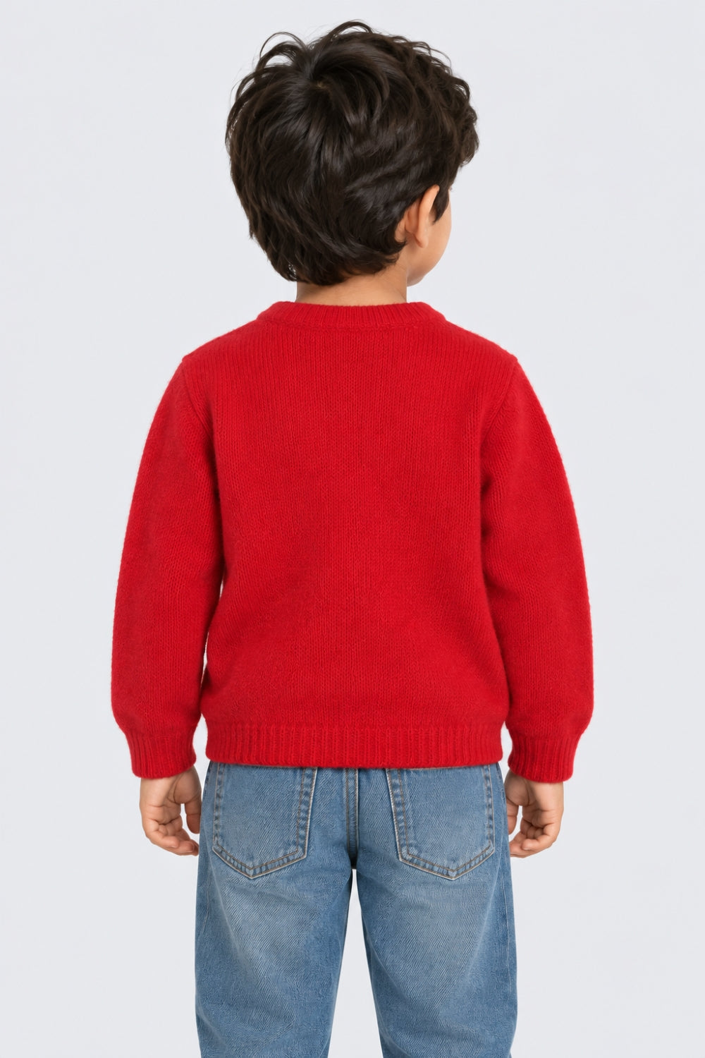 Boys Red Spider Graphic Sweater - Image 4