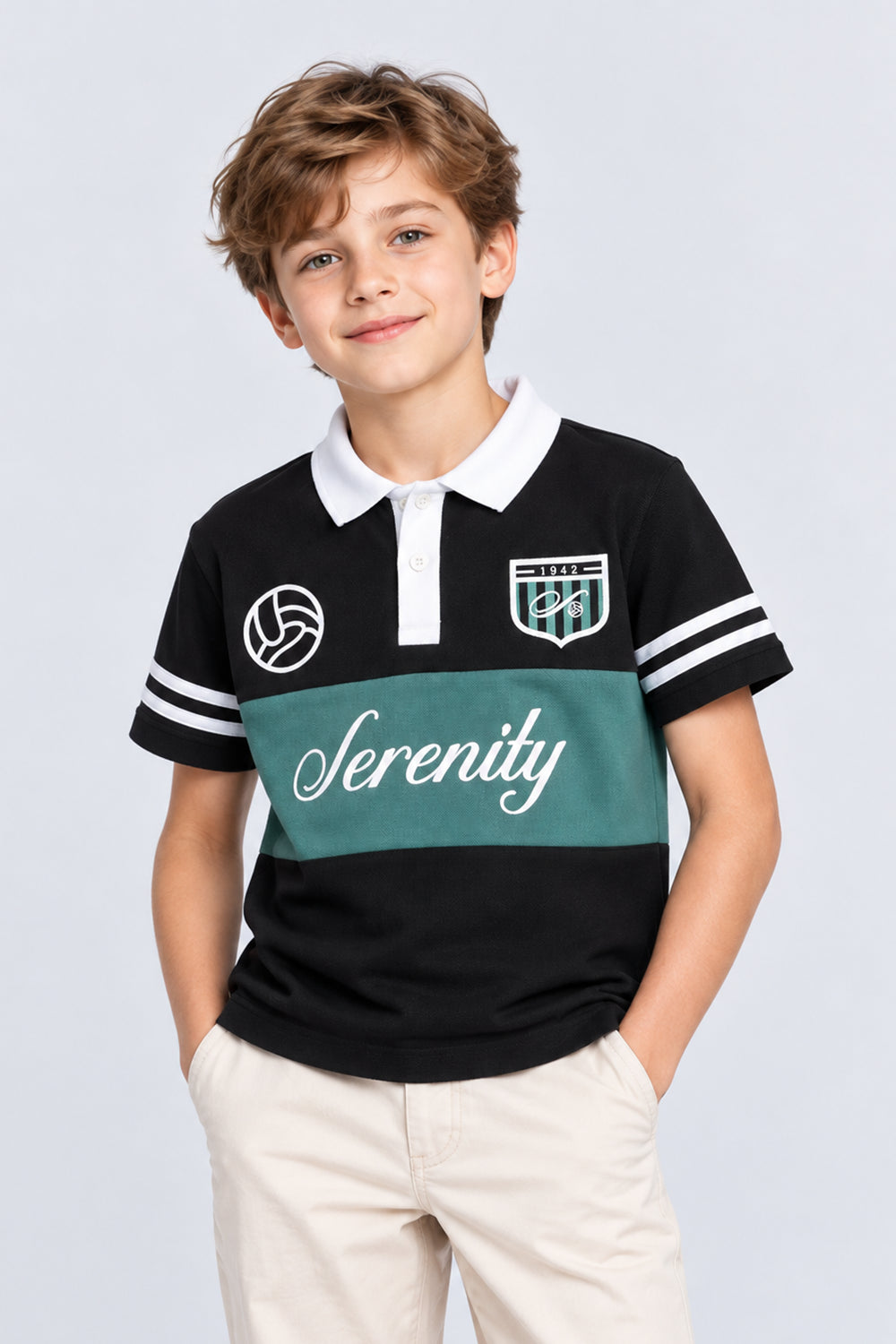 Tweens Boy Regular Varsity Sports Graphic T-Shirt - Image 1