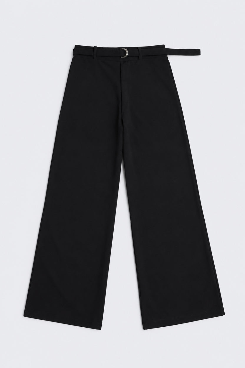 Tweens Girls Navy Flared Pant - Image 2