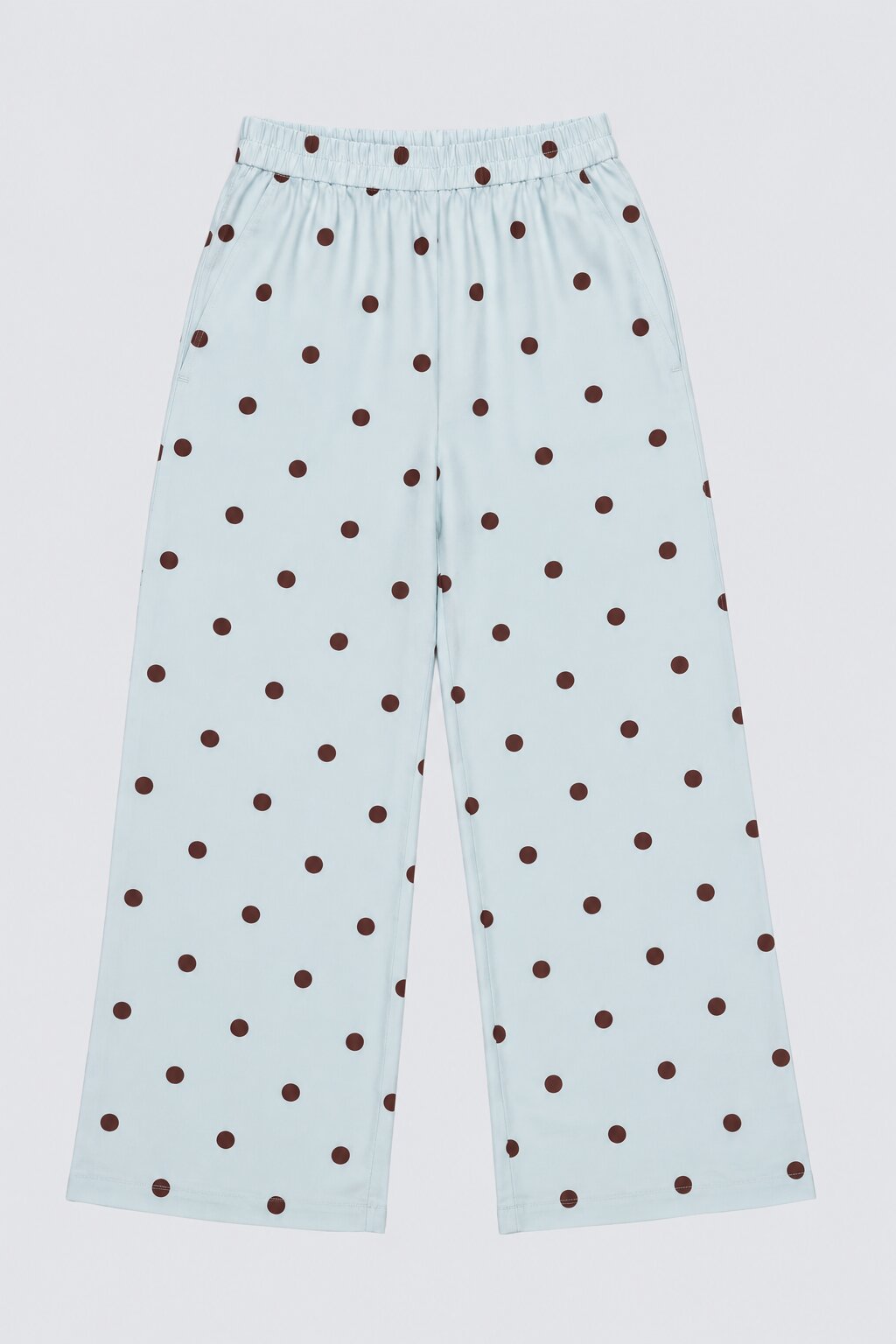 Tweens Girl Regular Fit Light Blue Polka Dot Pants - Image 3