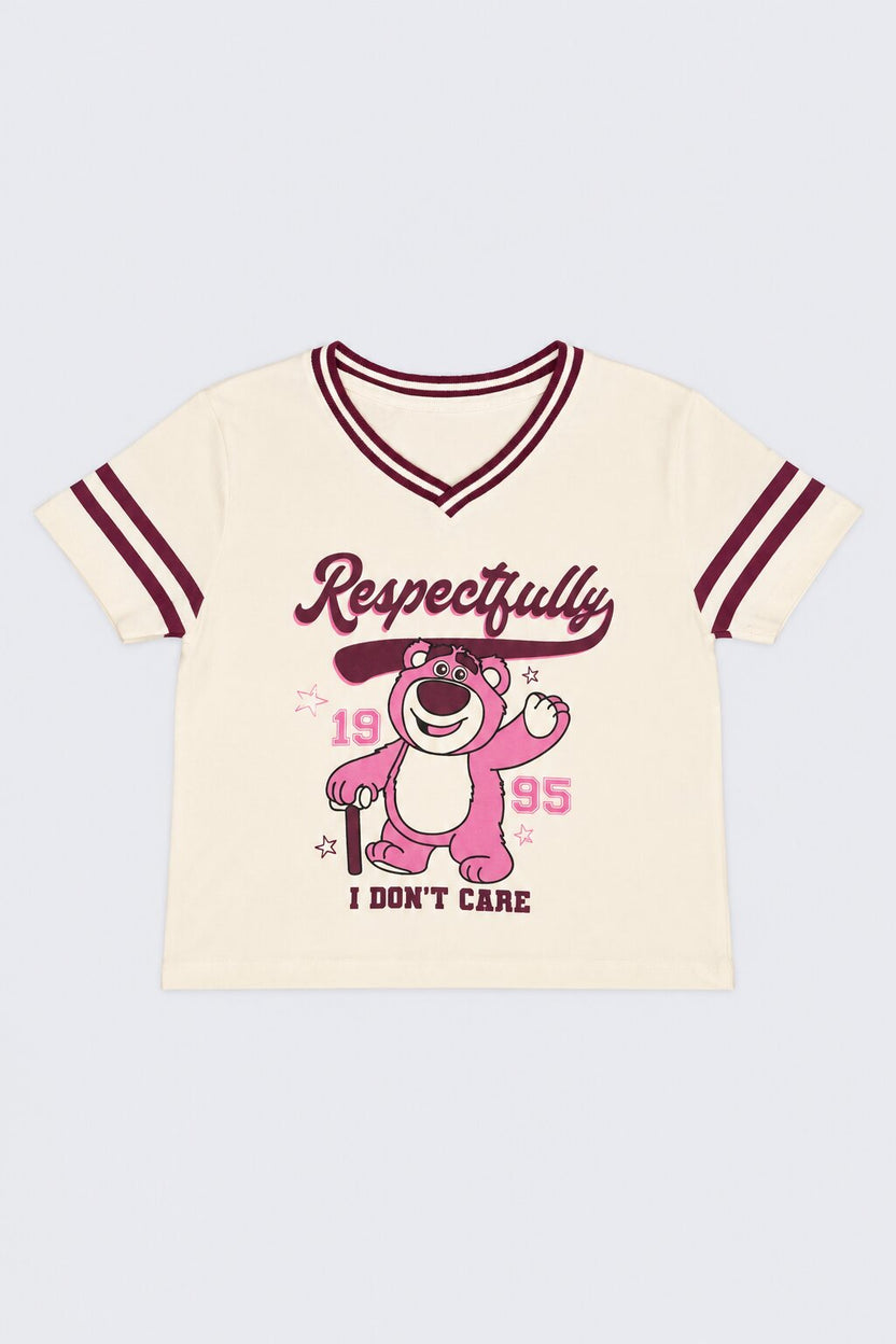 Tweens Girl Maroon Printed T-Shirt With Pant Set - Image 2