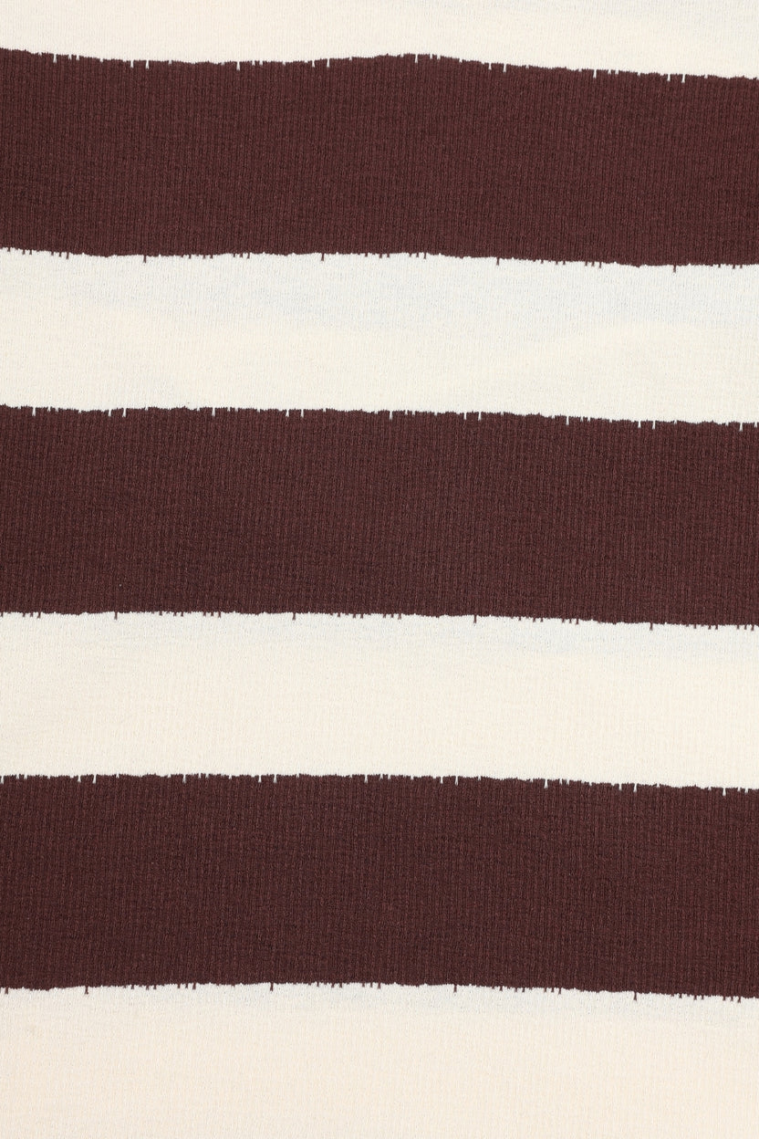 Mens Regular Fit Brown Striped Sweatshirt - Image 6