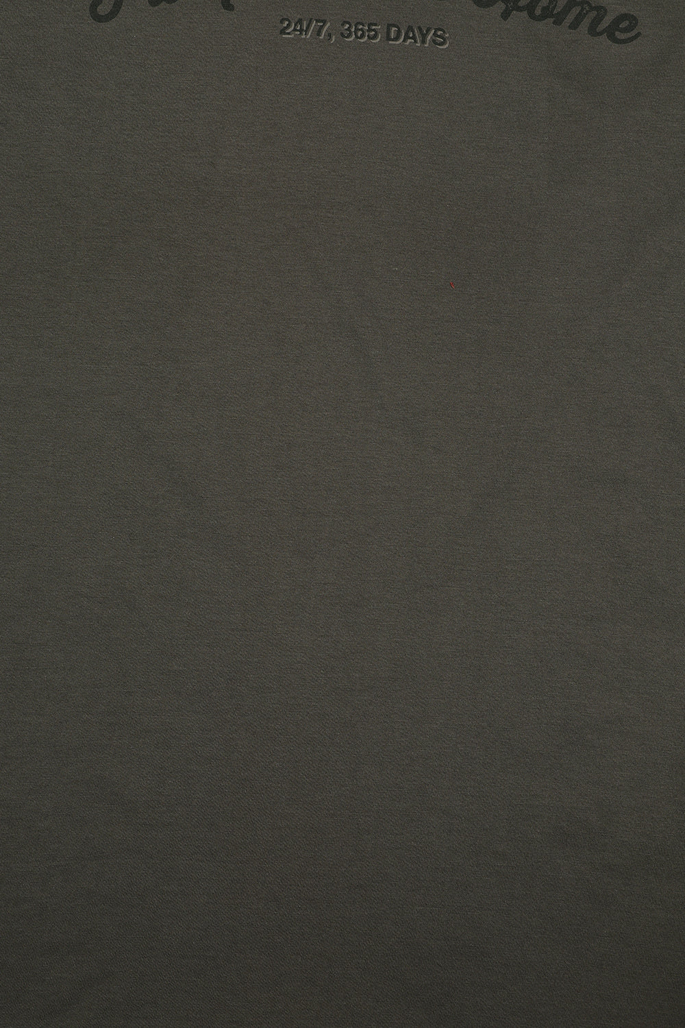 Mens Olive Typography Printed T-Shirt - Image 7