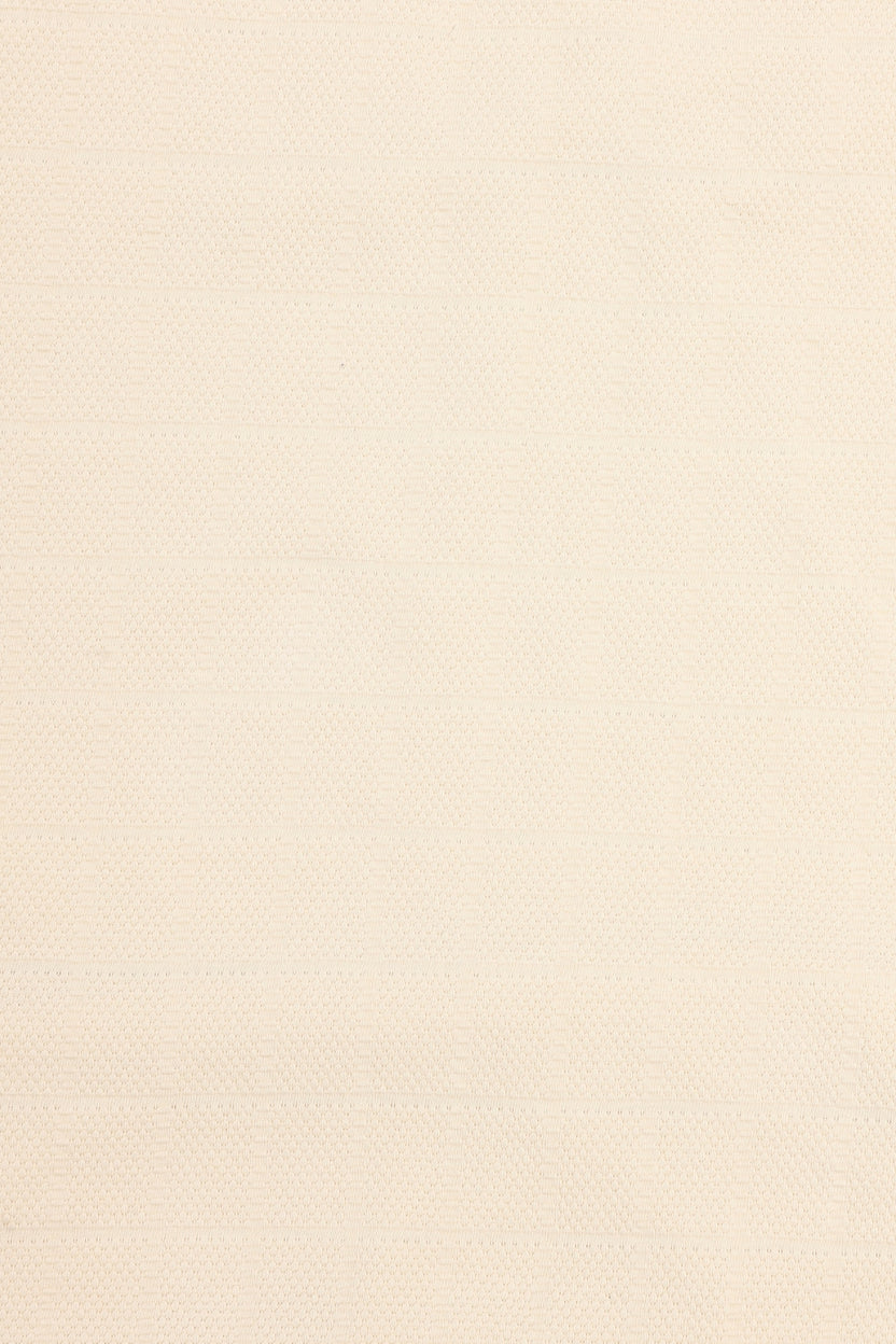 Mens Cream Textured Polo T-Shirt - Image 8