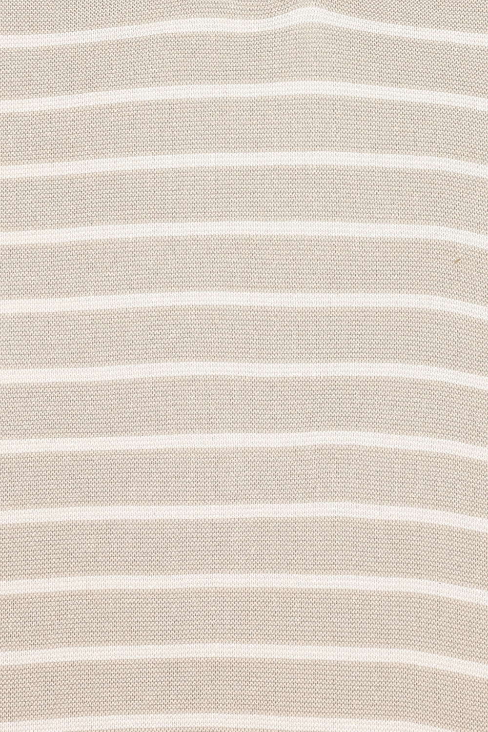 Mens Beige Striped Cotton Blend T-Shirt - Image 8