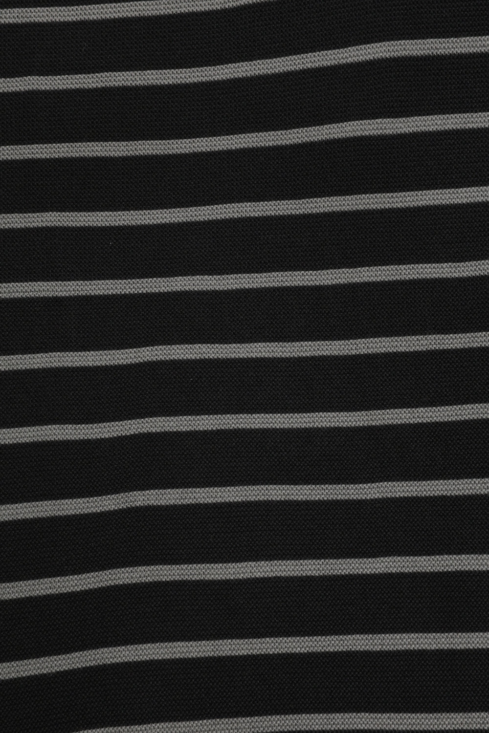 Mens Charcoal Striped Cotton Blend T-Shirt - Image 8