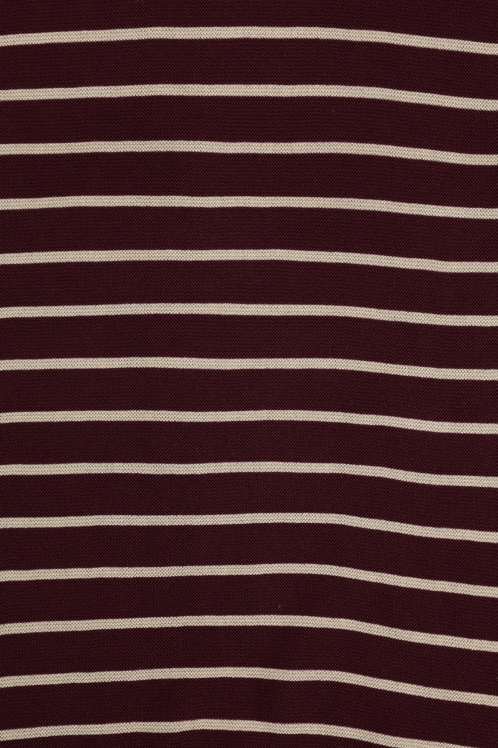 Mens Maroon Striped Cotton Blend T-Shirt - Image 8