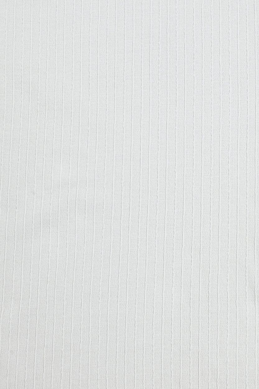 Mens Grey Textured Ribbed Cotton Blend T-Shirt - Image 8