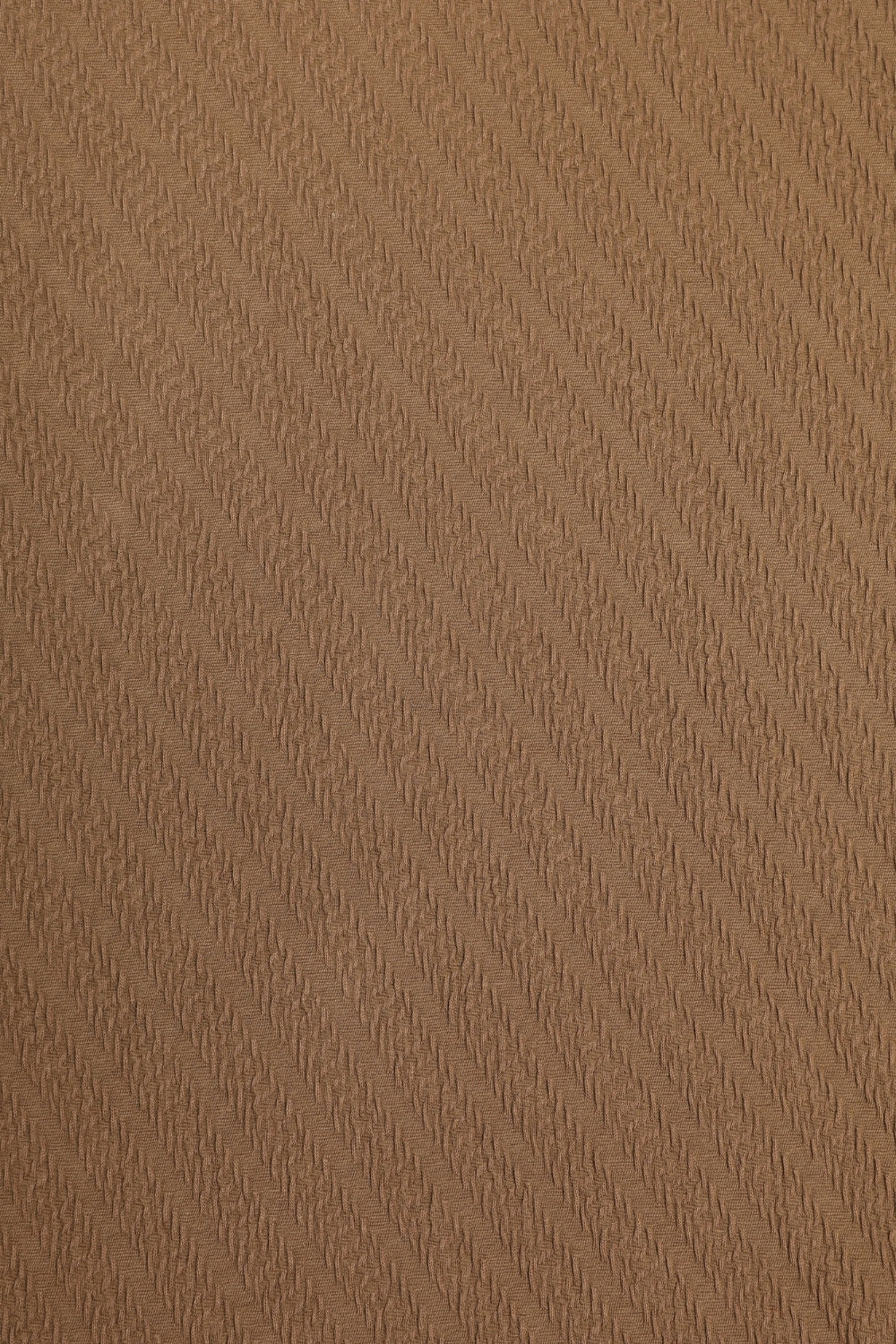 Mens Brown Textured Crew T-Shirt - Image 8