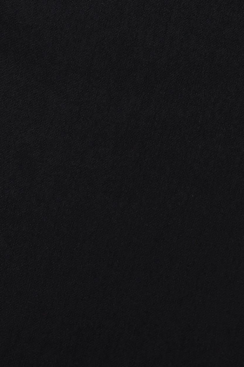 Womens Black Half Zip Crop Top - Image 7