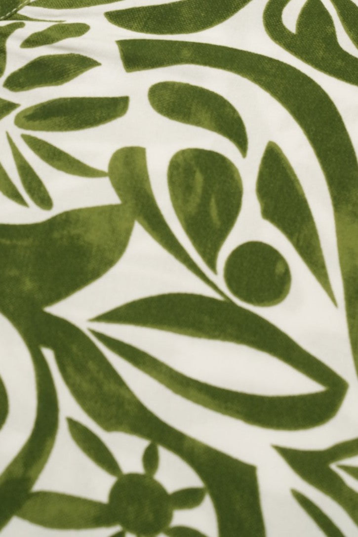 Womens Regular Fit Olive Abstract Print Tunic - Image 8