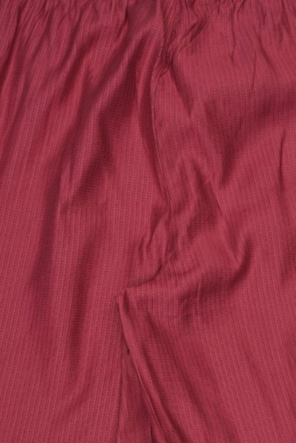 Womens Flared Maroon Embroidered Kurta Palazzo Set - Image 8