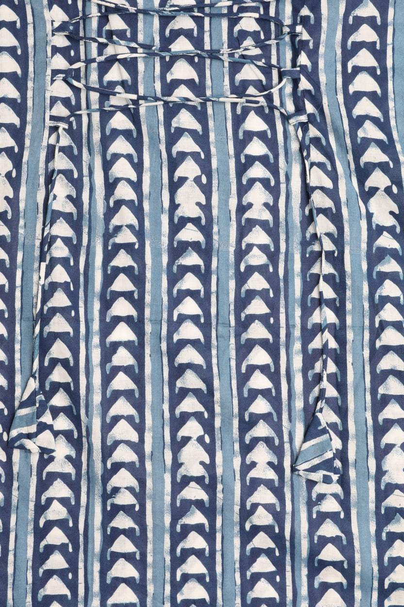 Womens Blue Cambric Straight Tunic - Image 6