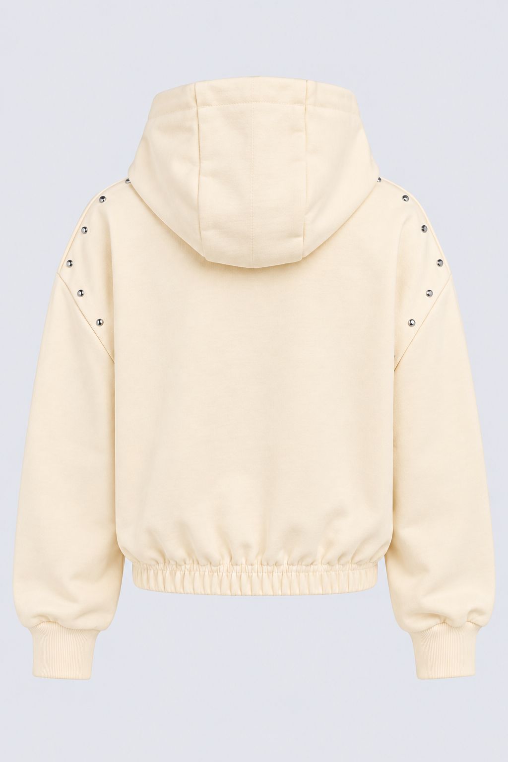 Tweens Girls Off White Embellished Hooded Sweatshirt - Image 5