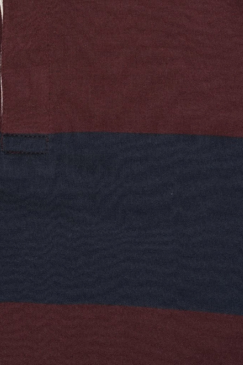 Mens Relaxed Fit Maroon Striped Sweatshirt - Image 8