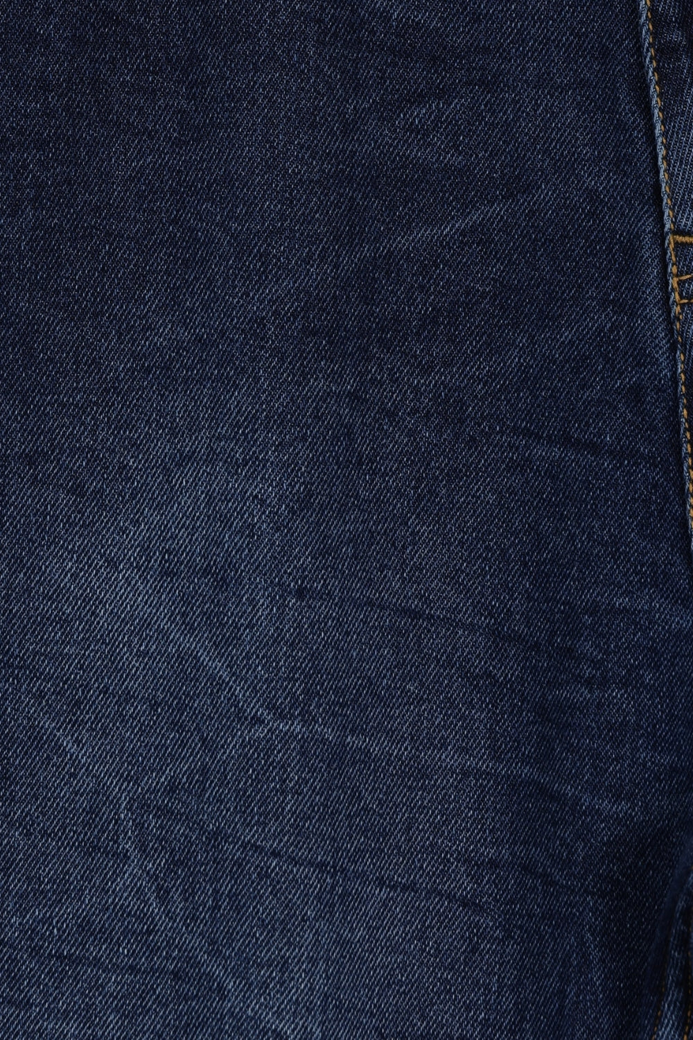 Mens Navy Crinkle-Washed Denim Jeans - Image 8
