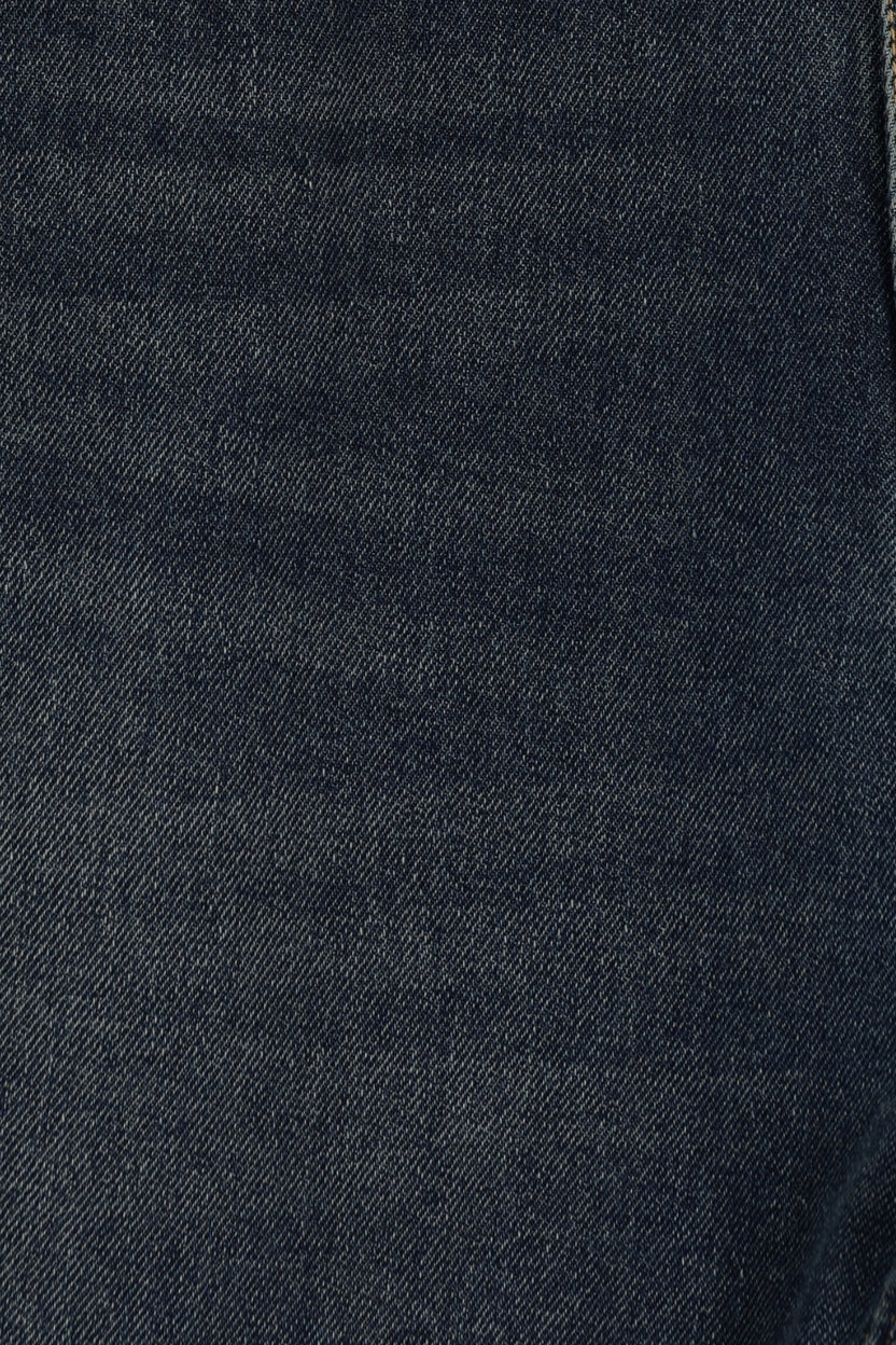 Mens Blue Tonal Print Regular Fit Jeans - Image 8