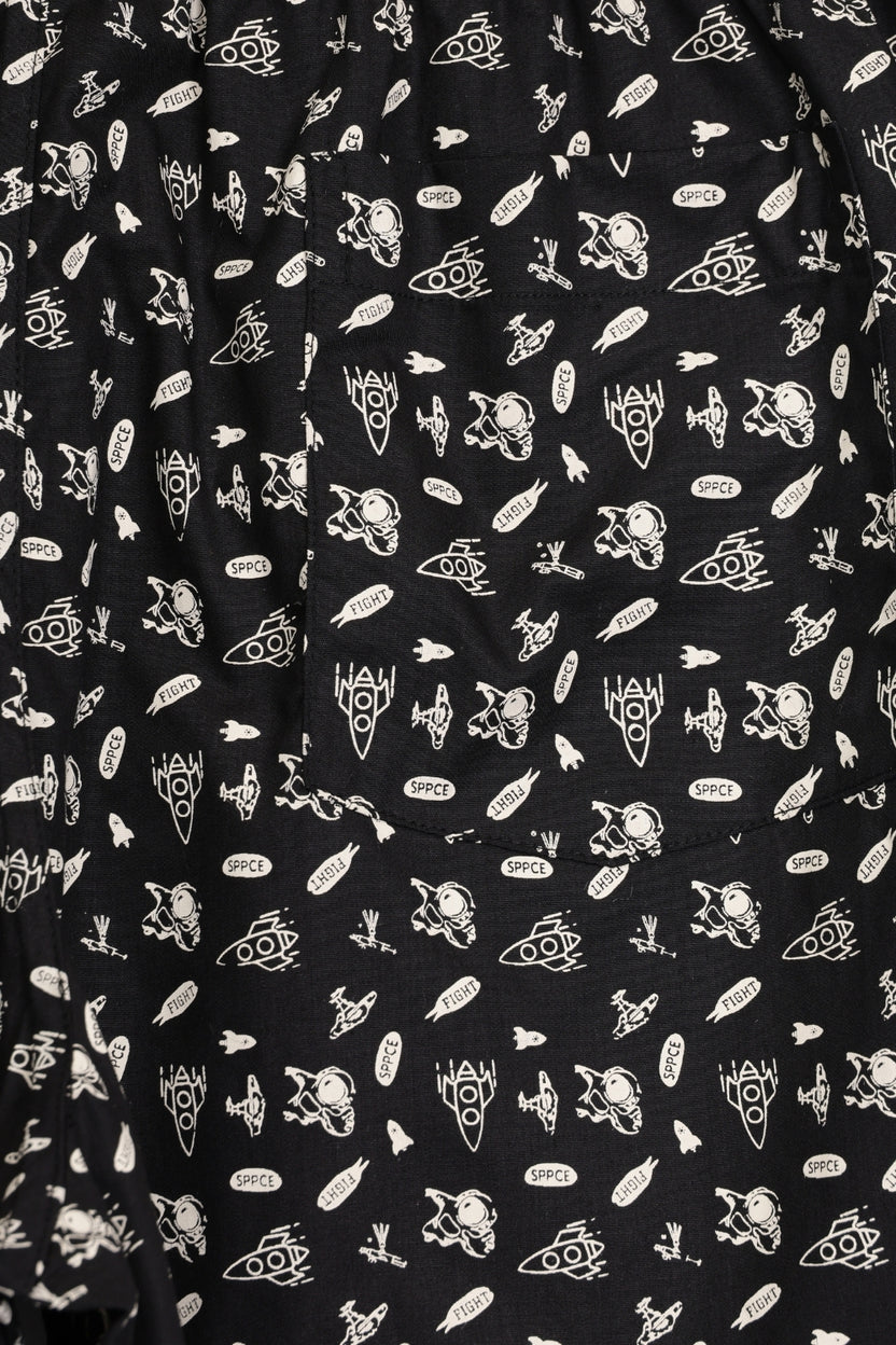 Mens Black Ice Cream Print Boxer - Image 8