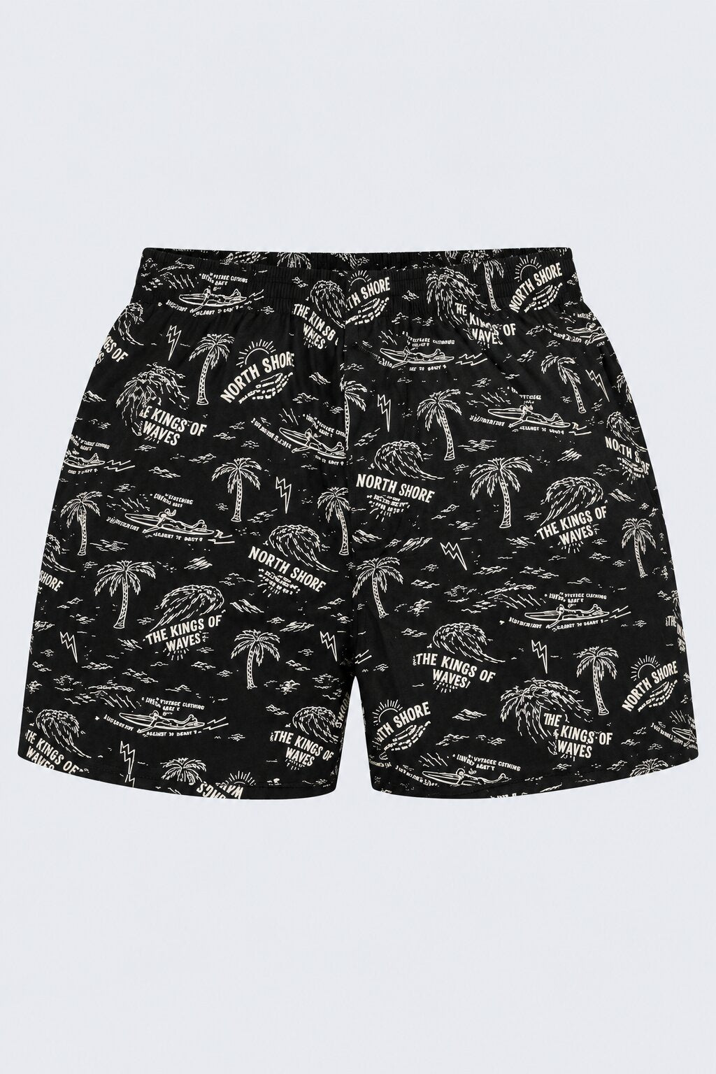 Mens Black Tropical Print Boxer - Image 7