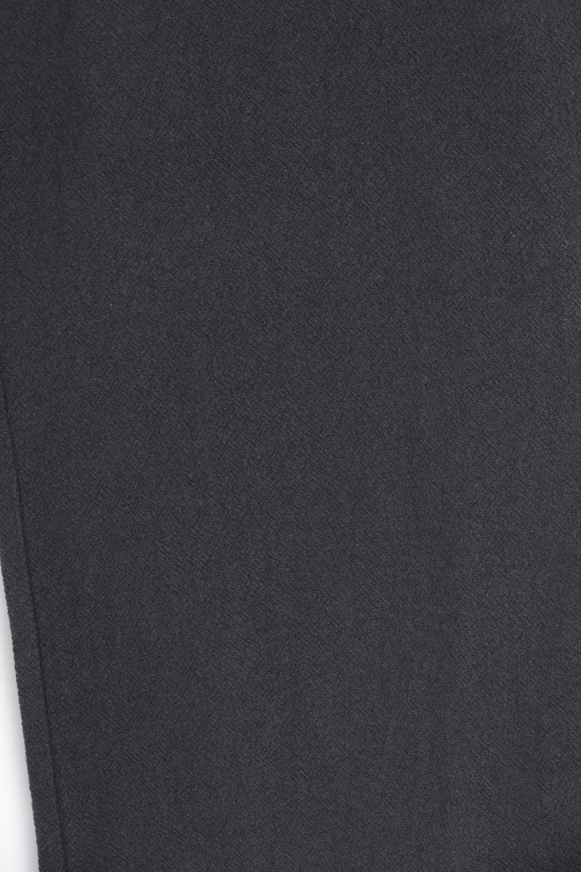 Mens Solid Black Regular Fit Drawstring Trouser - Image 8