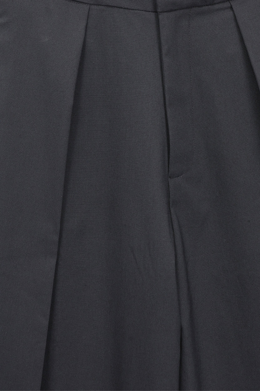 Womens Navy Regular Pleated Trouser - Image 8
