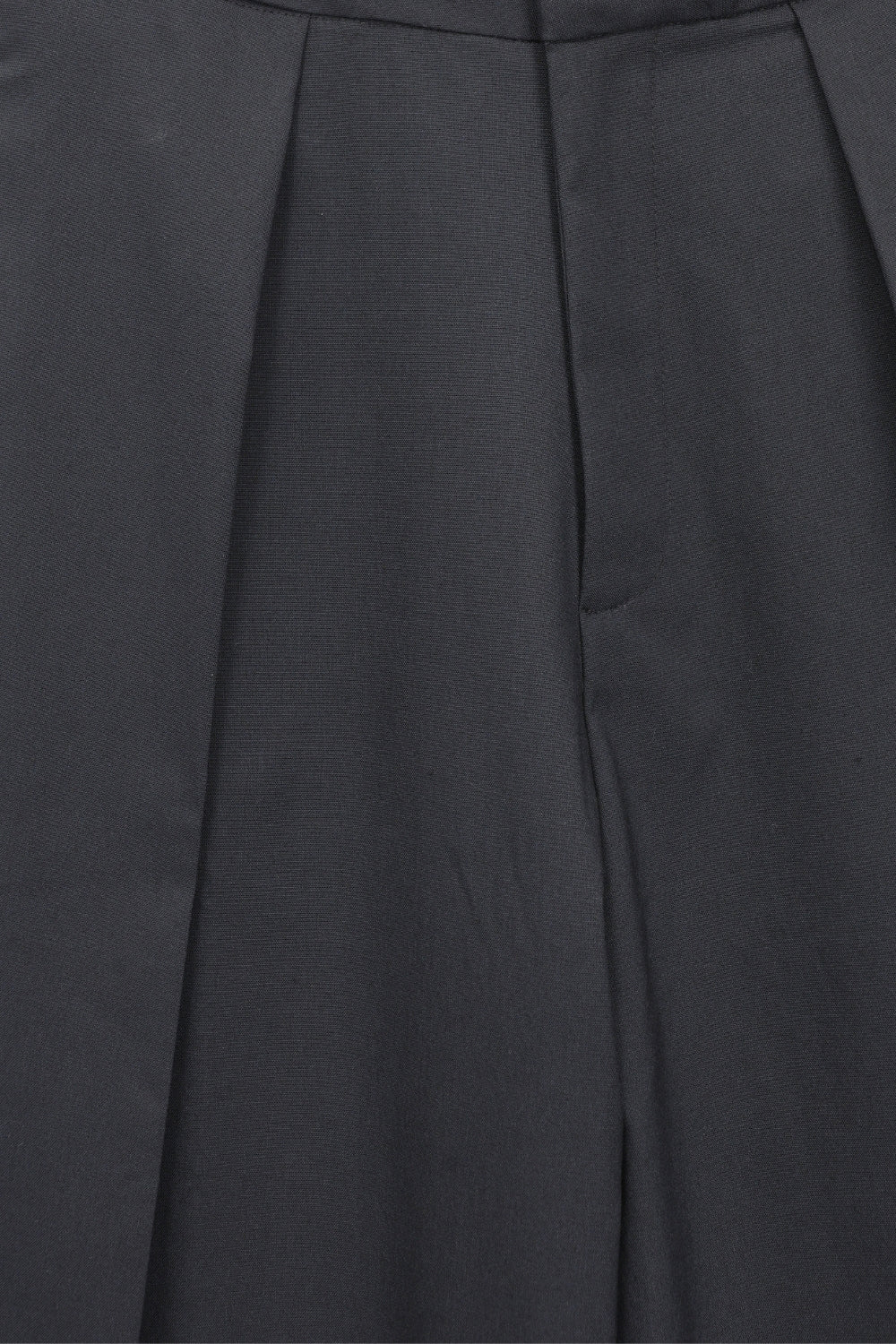 Womens Navy Regular Pleated Trouser - Image 8