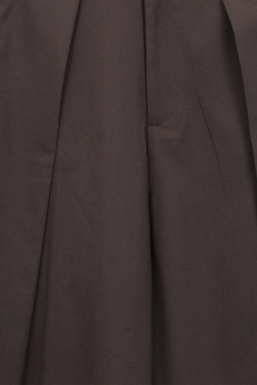 Womens Brown Regular Pleated Trouser - Image 8