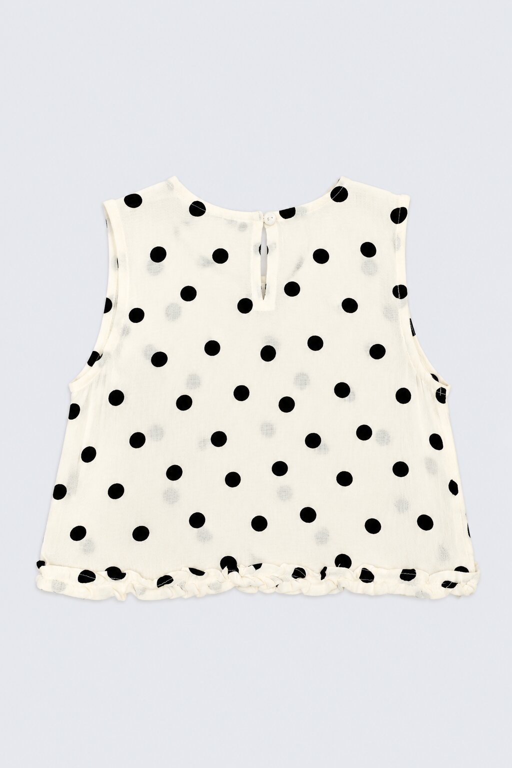 Girls Off White Polka Dot Co-Ord Set - Image 3