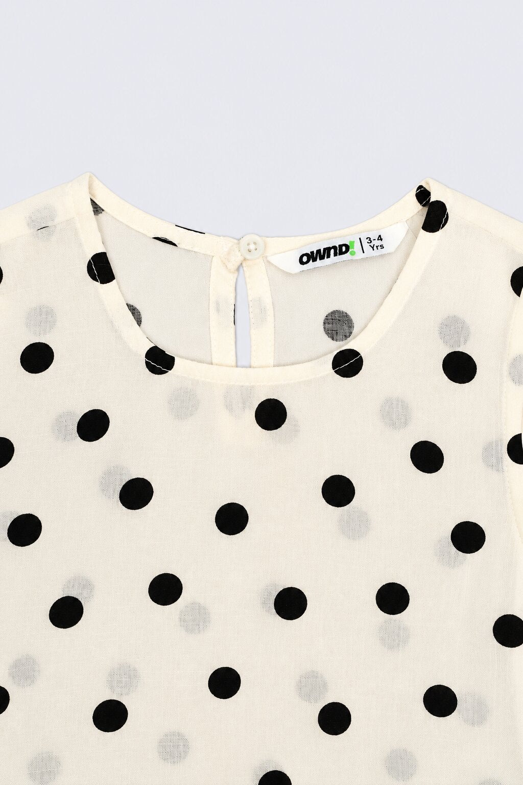 Girls Off White Polka Dot Co-Ord Set - Image 6