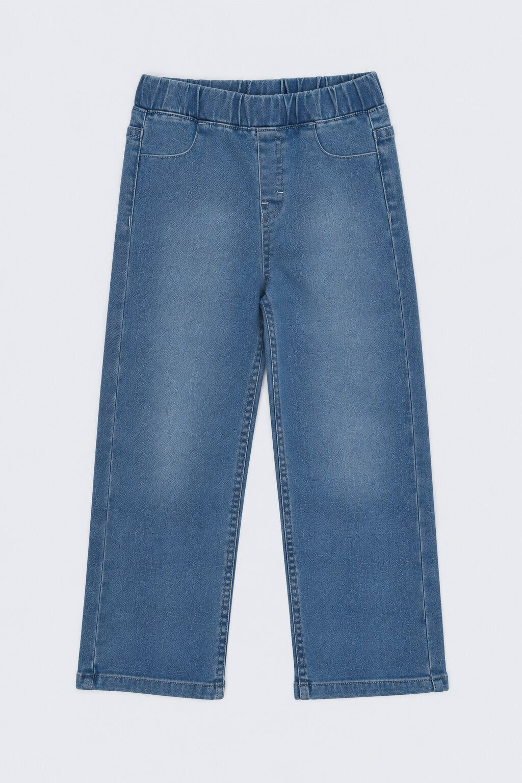Girls Blue Blue Wide Leg Jeans - Image 2
