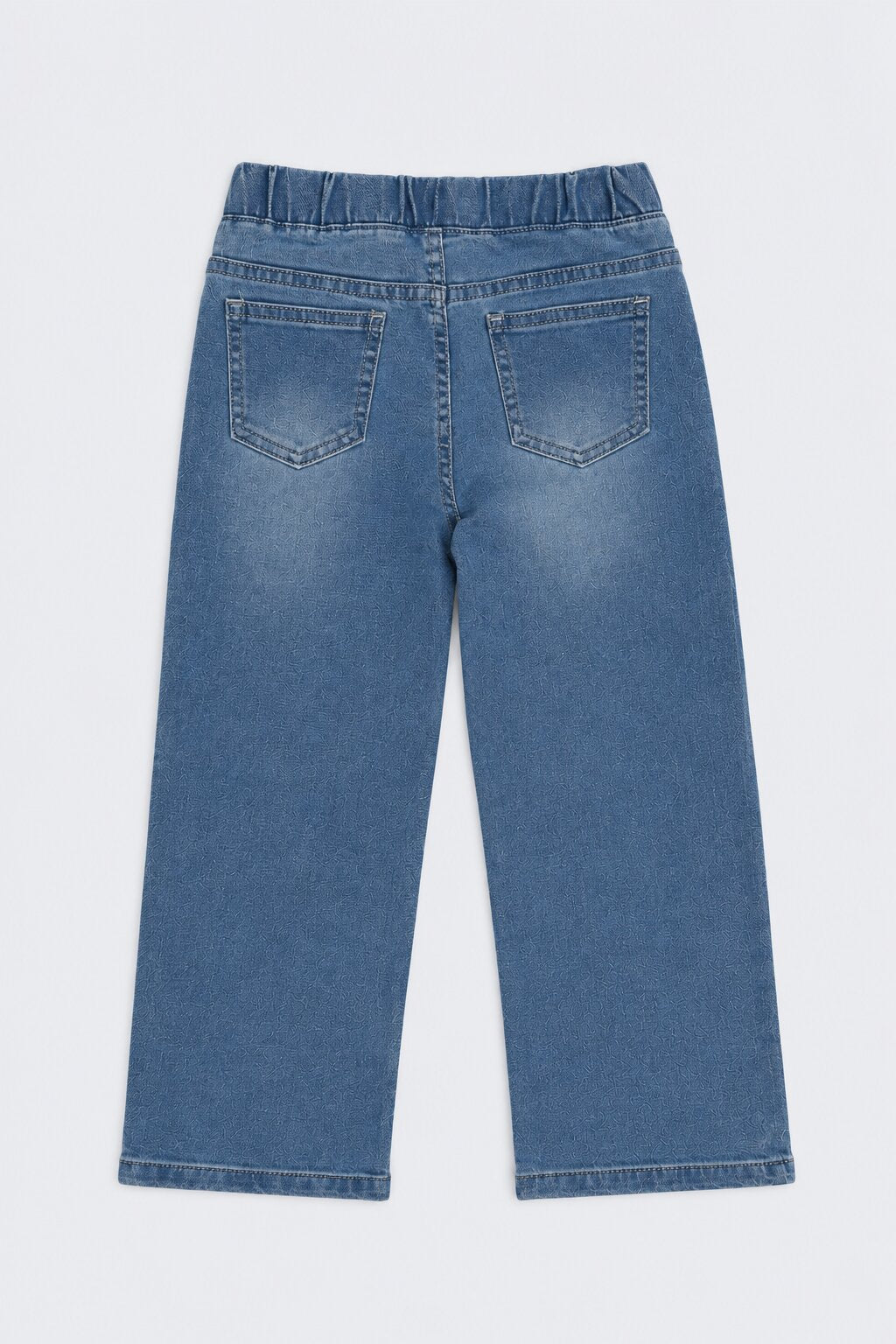 Girls Blue Blue Wide Leg Jeans - Image 3