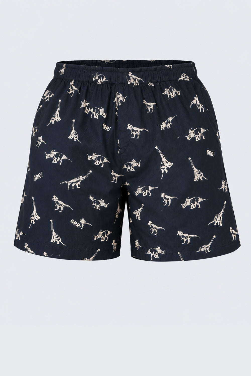 Mens Navy Dinosaur Print Boxer - Image 7