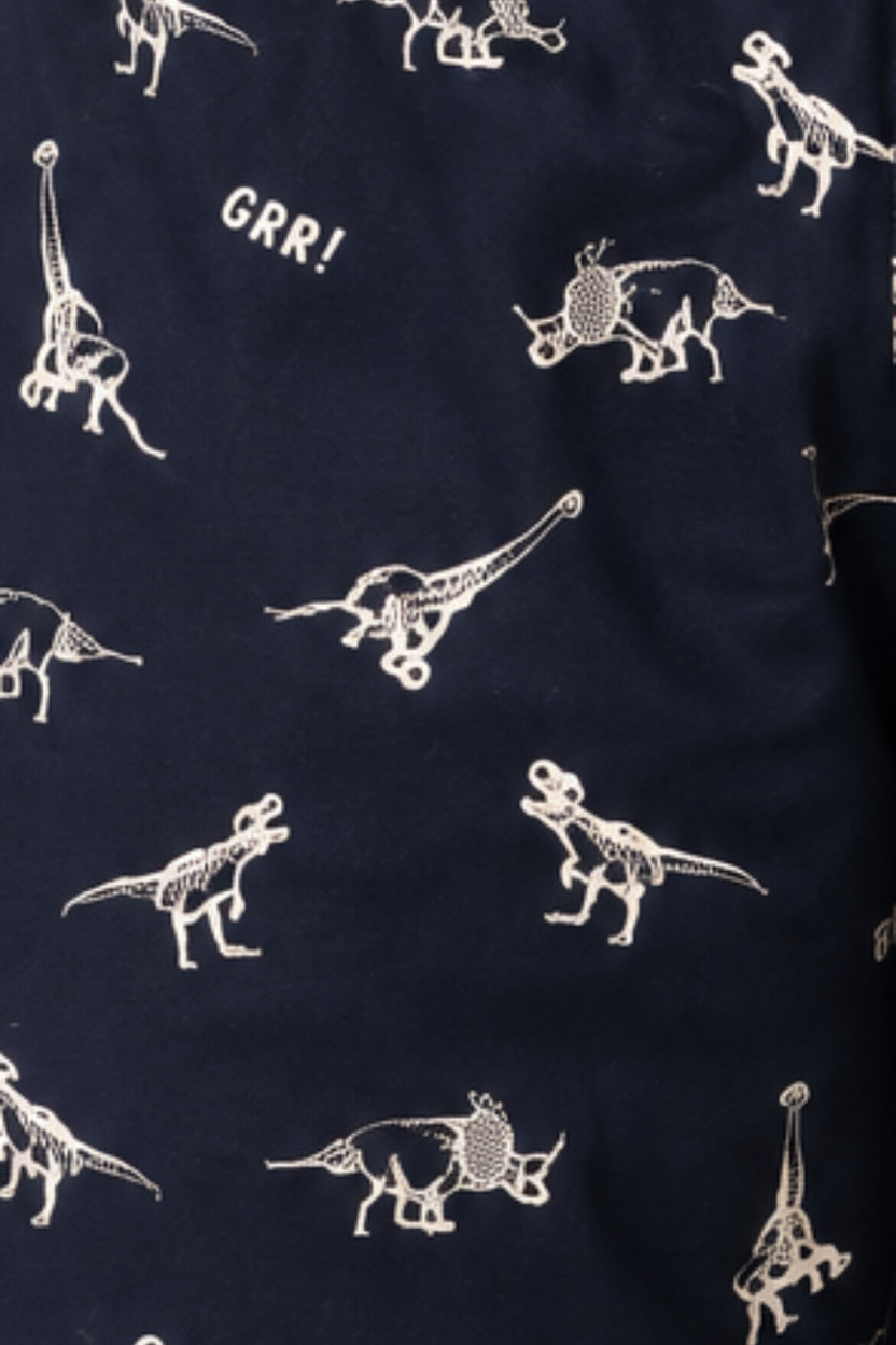 Mens Navy Dinosaur Print Boxer - Image 8