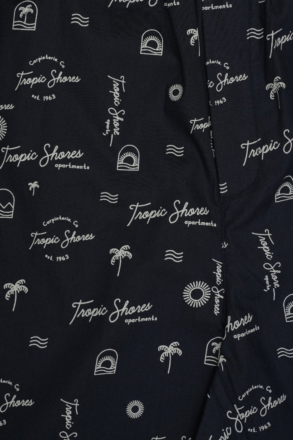 Mens Navy Tropic Shores Print Boxer - Image 8